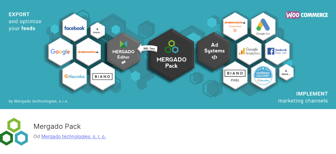 užitočný plugin pre woocommerce - mergado pack
