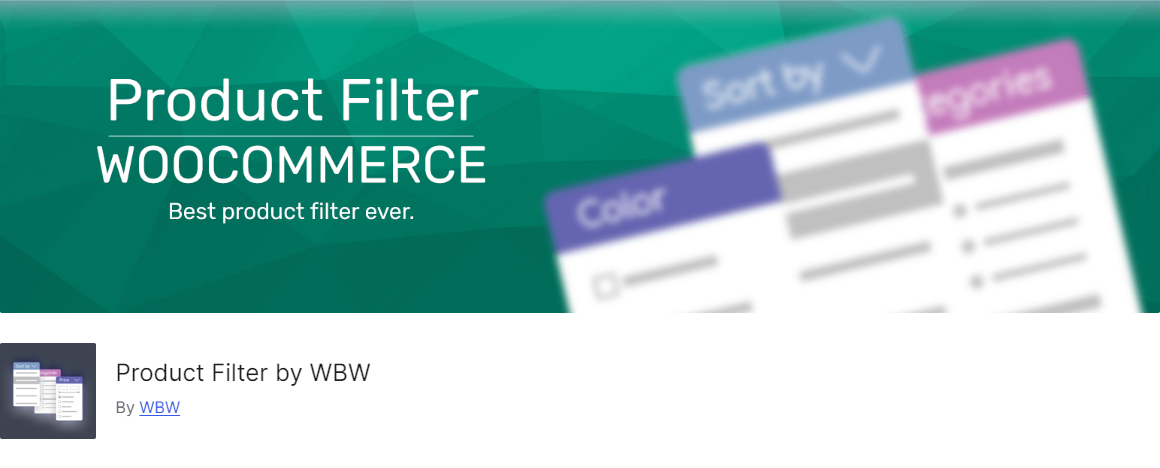 užitočný plugin pre woocommerce - product filter by wbw