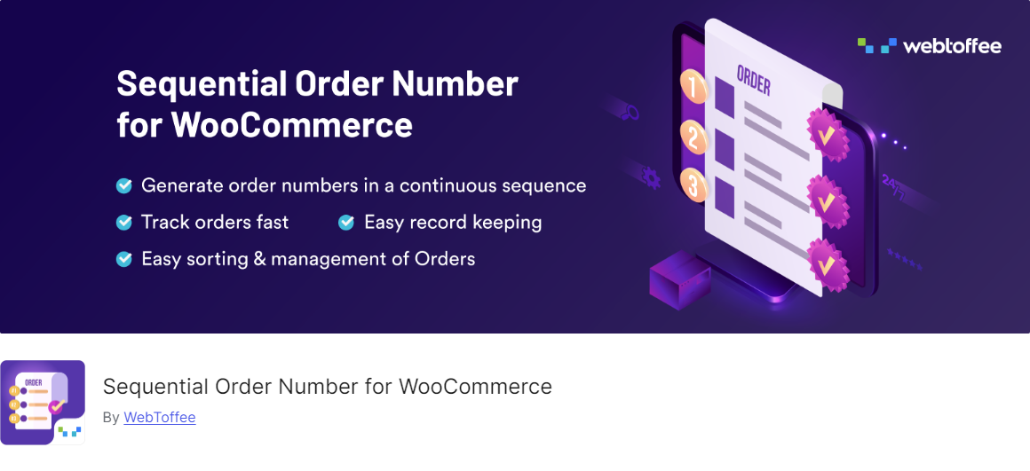 užitočný plugin pre woocommerce - sequential order number for woocommerce